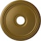 Ekena Millwork Diane Ceiling Medallion (Fits Canopies up to 5 3/8"), Hand-Painted Gold, 18"OD x 3 5/8"ID x 1 1/8"P CM18DIGLS - alternate 1